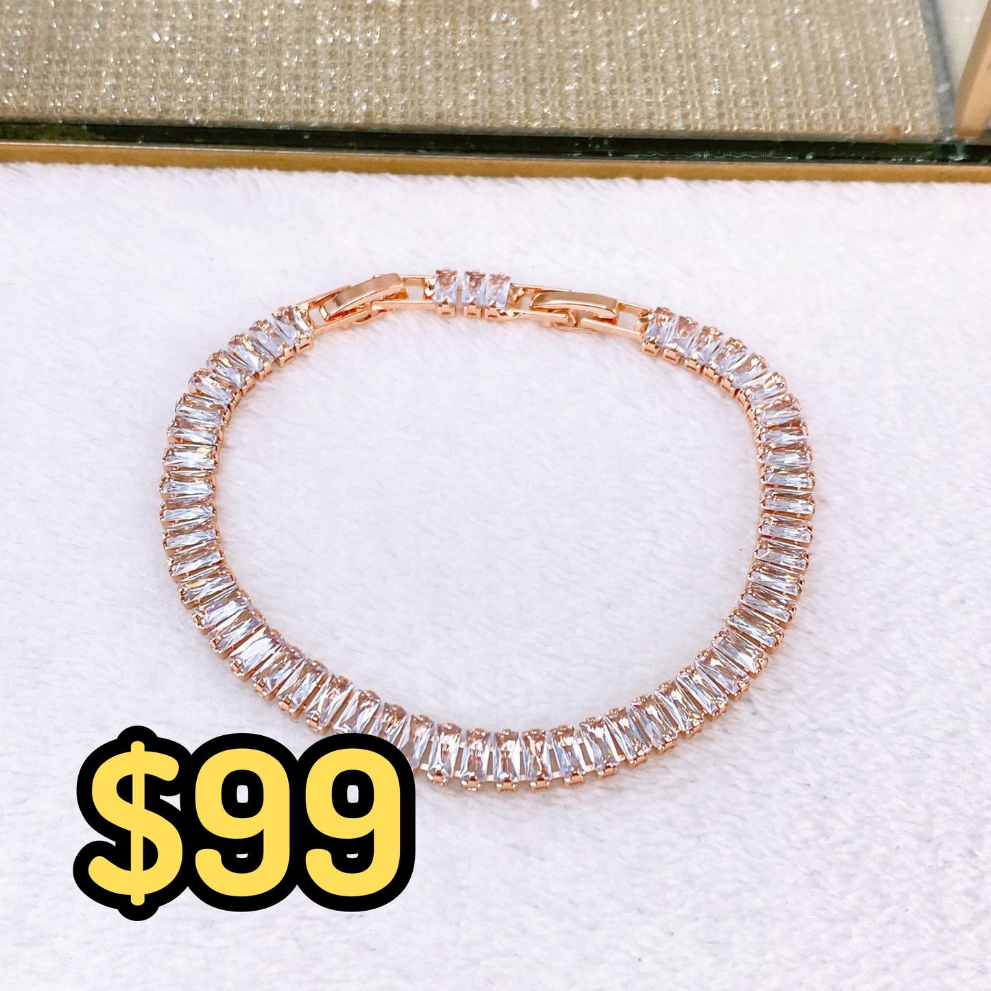 Pulsera de Chapa de Oro Rose Gold COP1757-3