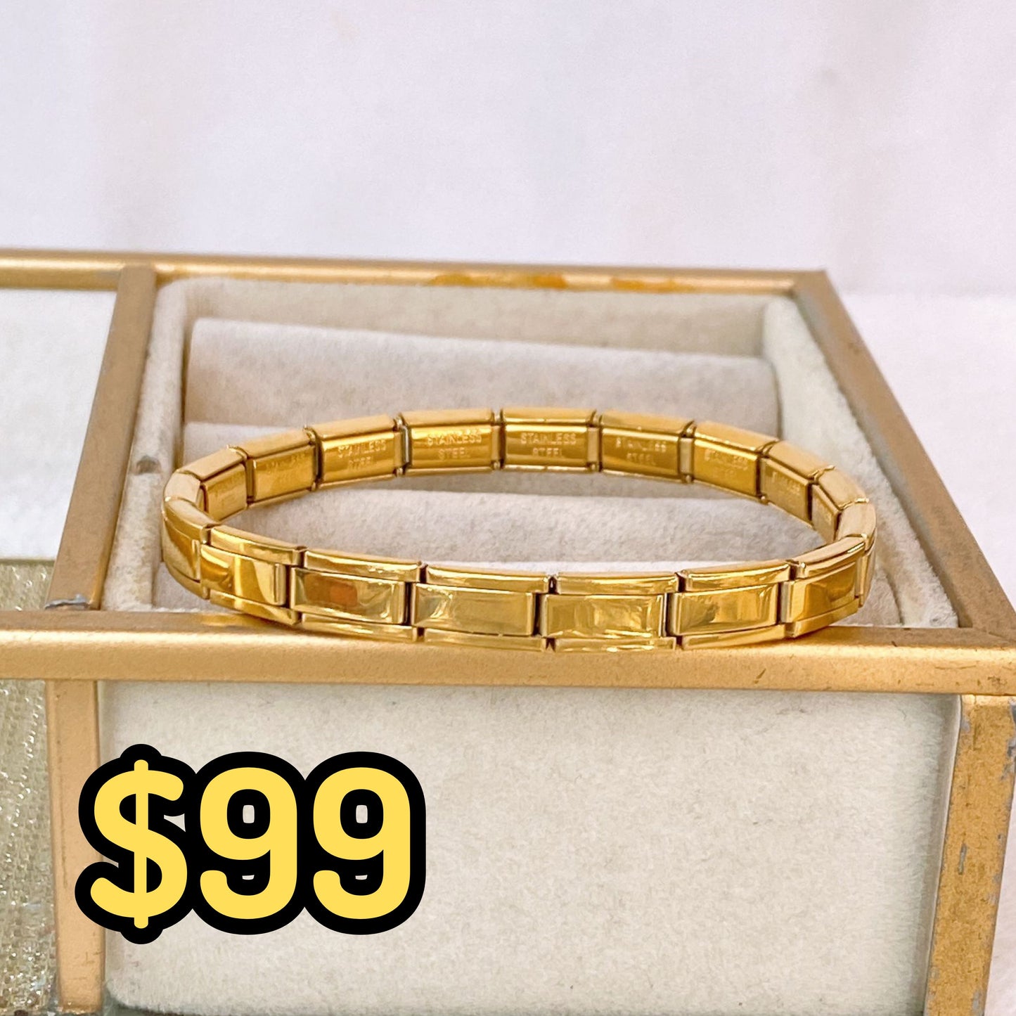 Pulsera Italiana de Acero Inoxidable PAI1562-1