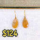 Arete de Chapa de Oro Con Piedra Natural COA2717-7