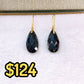 Arete de Chapa de Oro Con Piedra Natural COA2717-3
