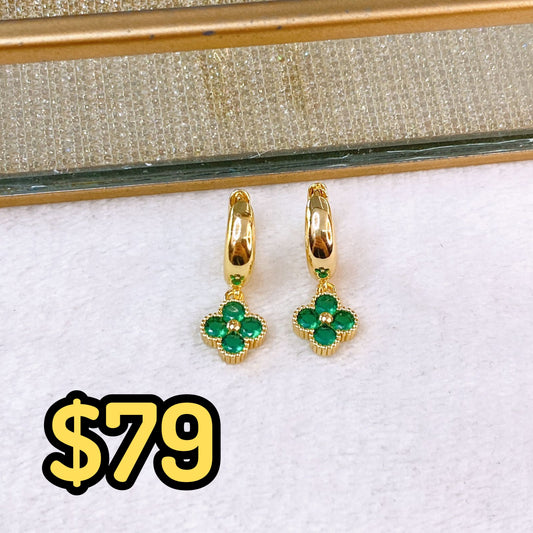 Arete de Chapa de Oro COA2720-1
