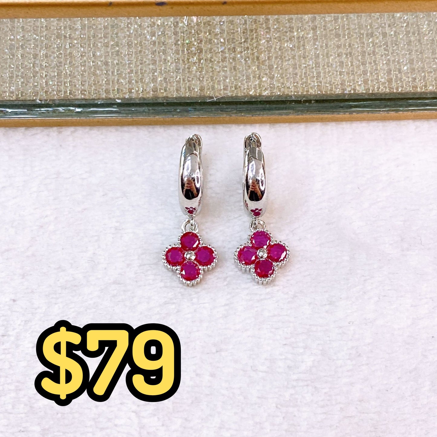 Arete de Chapa de Oro COA2721-2