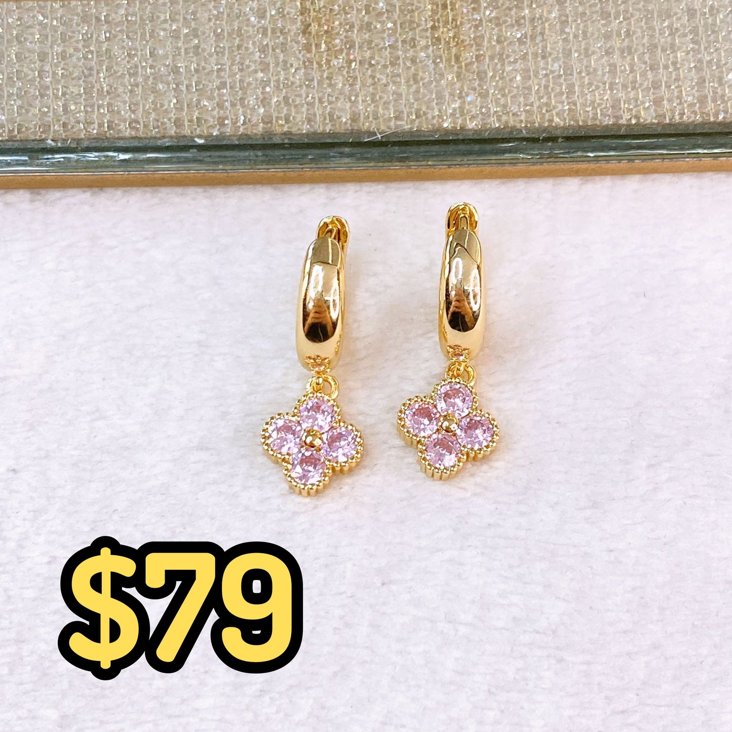 Arete de Chapa de Oro COA2723-1