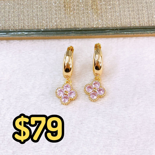 Arete de Chapa de Oro COA2723-1