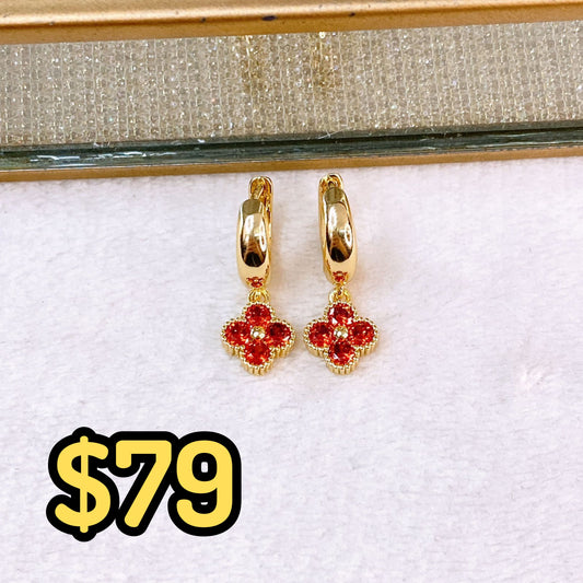 Arete de Chapa de Oro COA2724-1