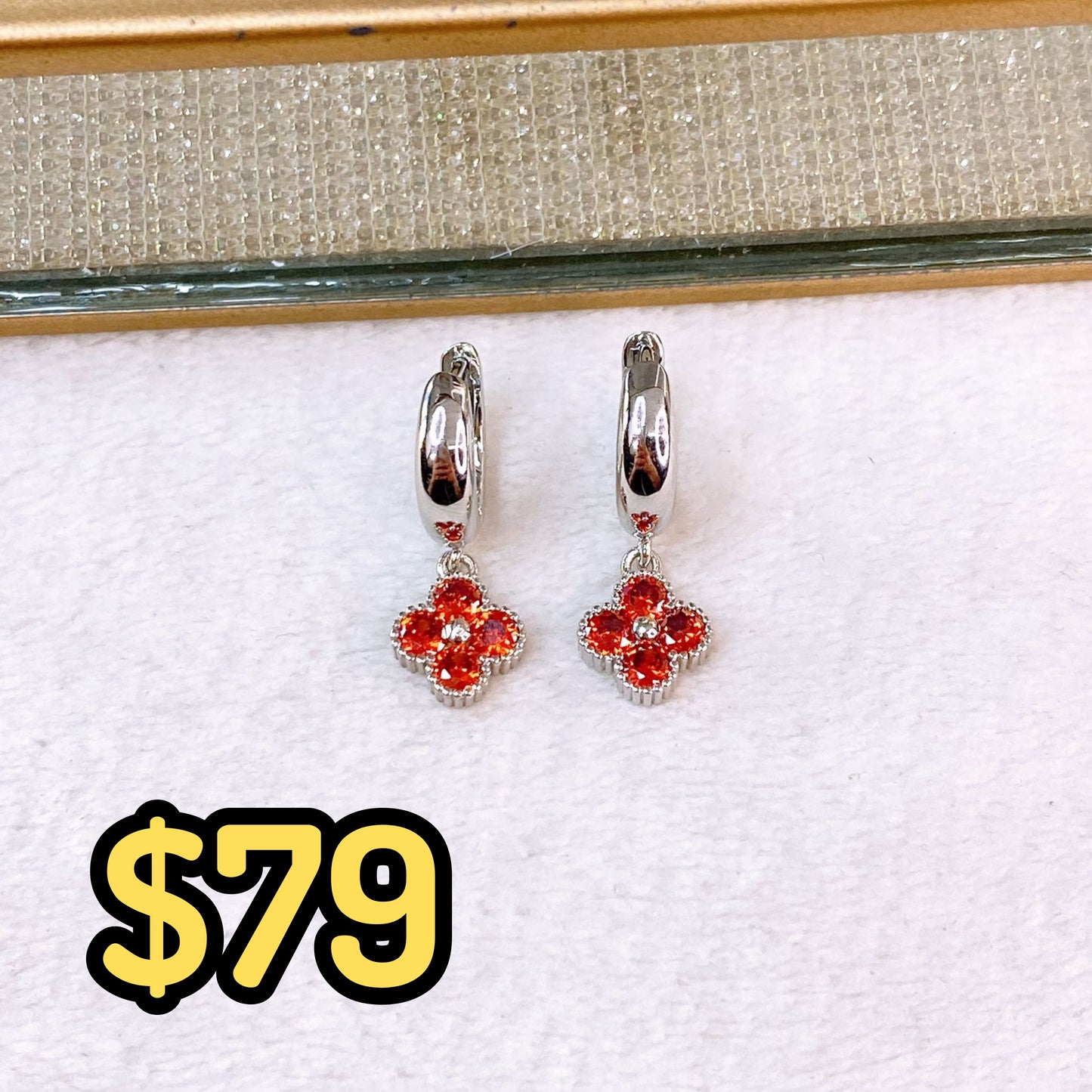 Arete de Chapa de Oro COA2724-2