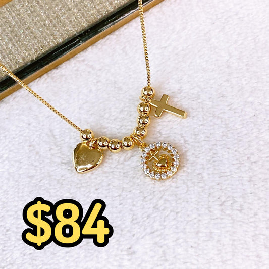 Collar de Chapa de Oro CC2473-1