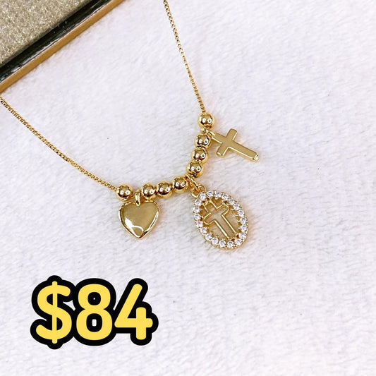 Collar de Chapa de Oro CC2472-1