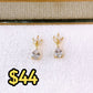 Arete de Chapa de Oro COA2727-1