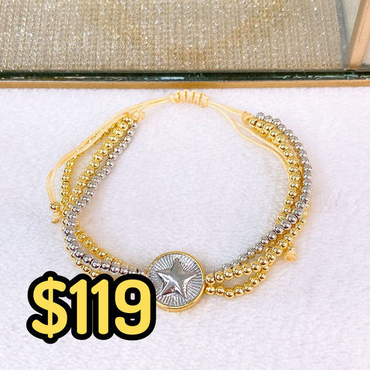 Pulsera de Chapa de Oro COP1772-2