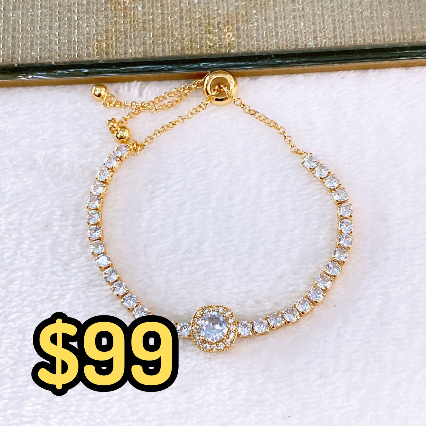 Pulsera de Chapa de Oro COP1785-1