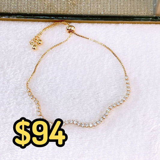 Pulsera de Chapa de Oro COP1789-1
