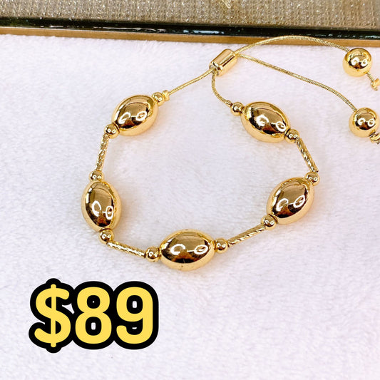 Pulsera de Chapa de Oro COP1796-1