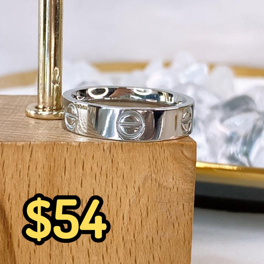 Anillo de Acero Inoxidable Talla #8 RAI1253-8