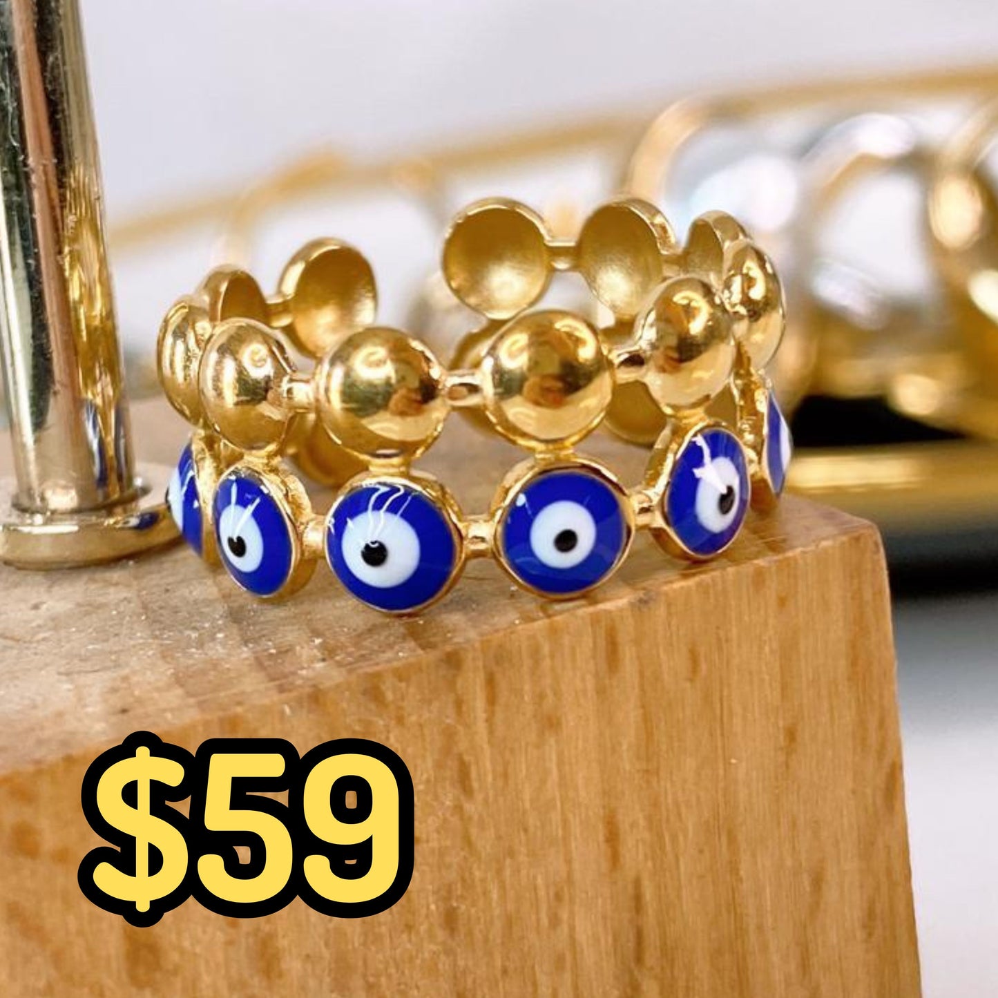 Anillo de Acero Inoxidable Ajustable RAI1259-1