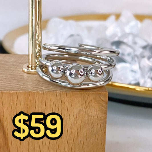 Anillo de Acero Inoxidable Ajustable RAI1265-2