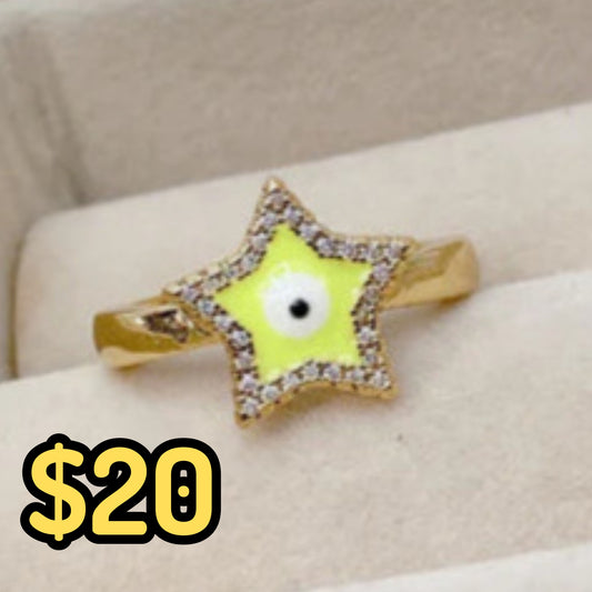 Anillo Chapa de Oro Ajustable ACO1469-1