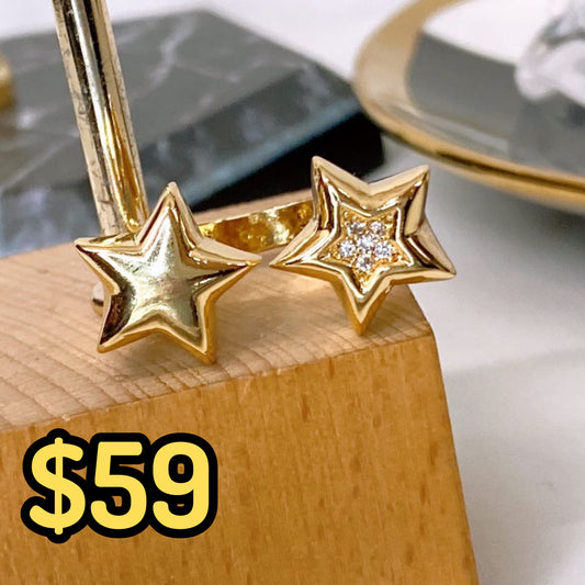 Anillo de Chapa de Oro Ajustable ACO1514-1