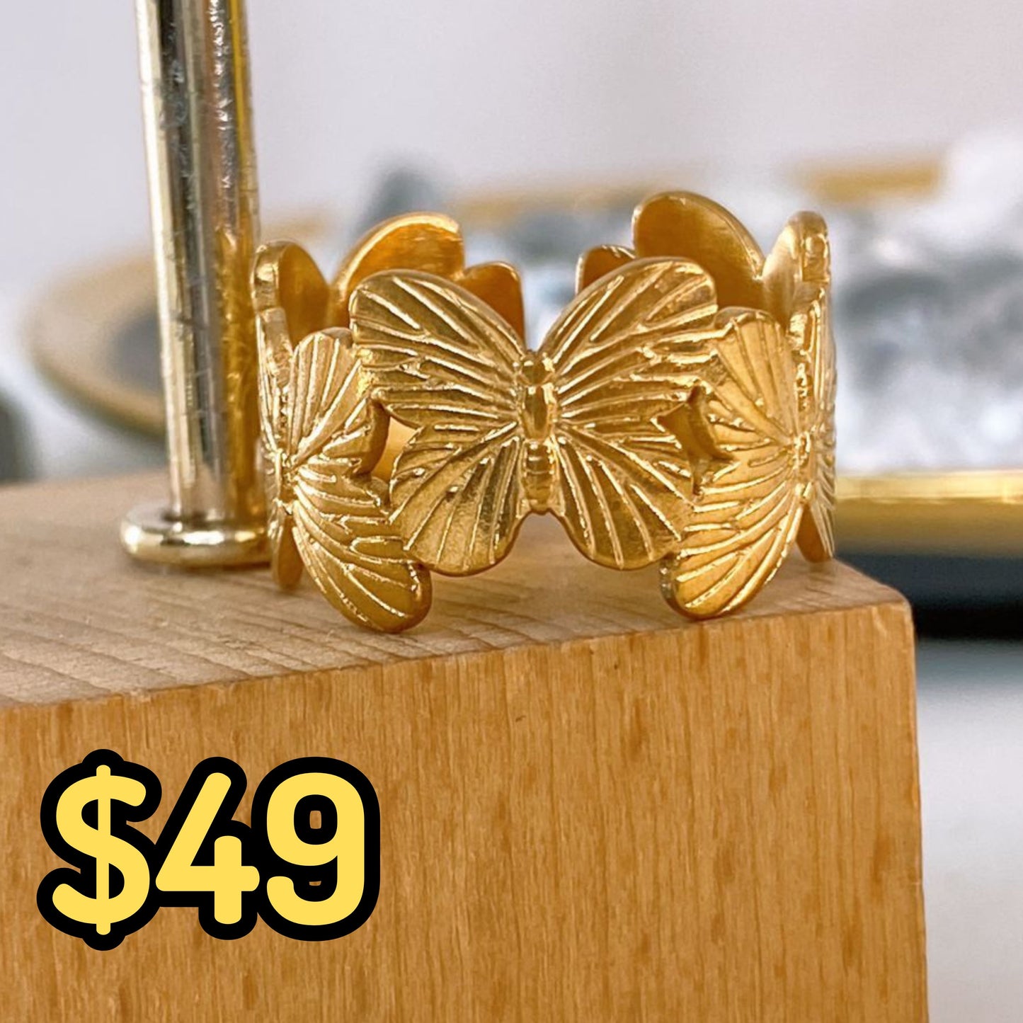 Anillo de Acero Inoxidable Ajustable RAI1075-1