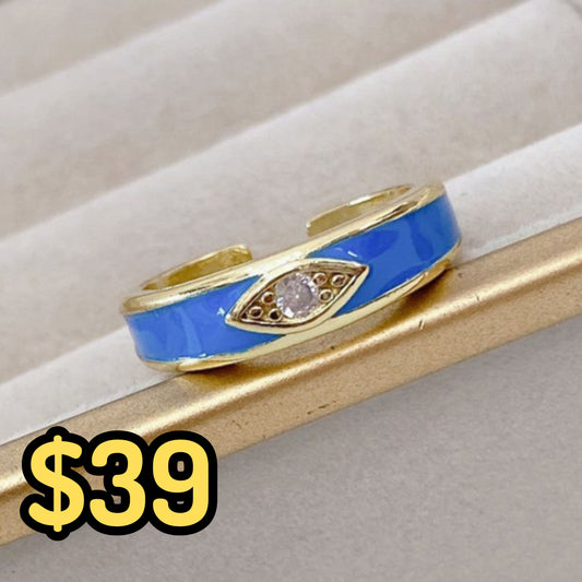 Anillo Chapa de Oro Ajustable ACO1442-1