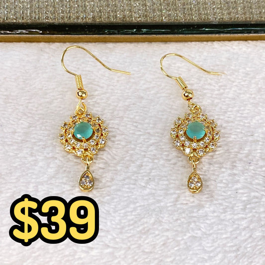 Arete de Chapa de Oro COA2111-1