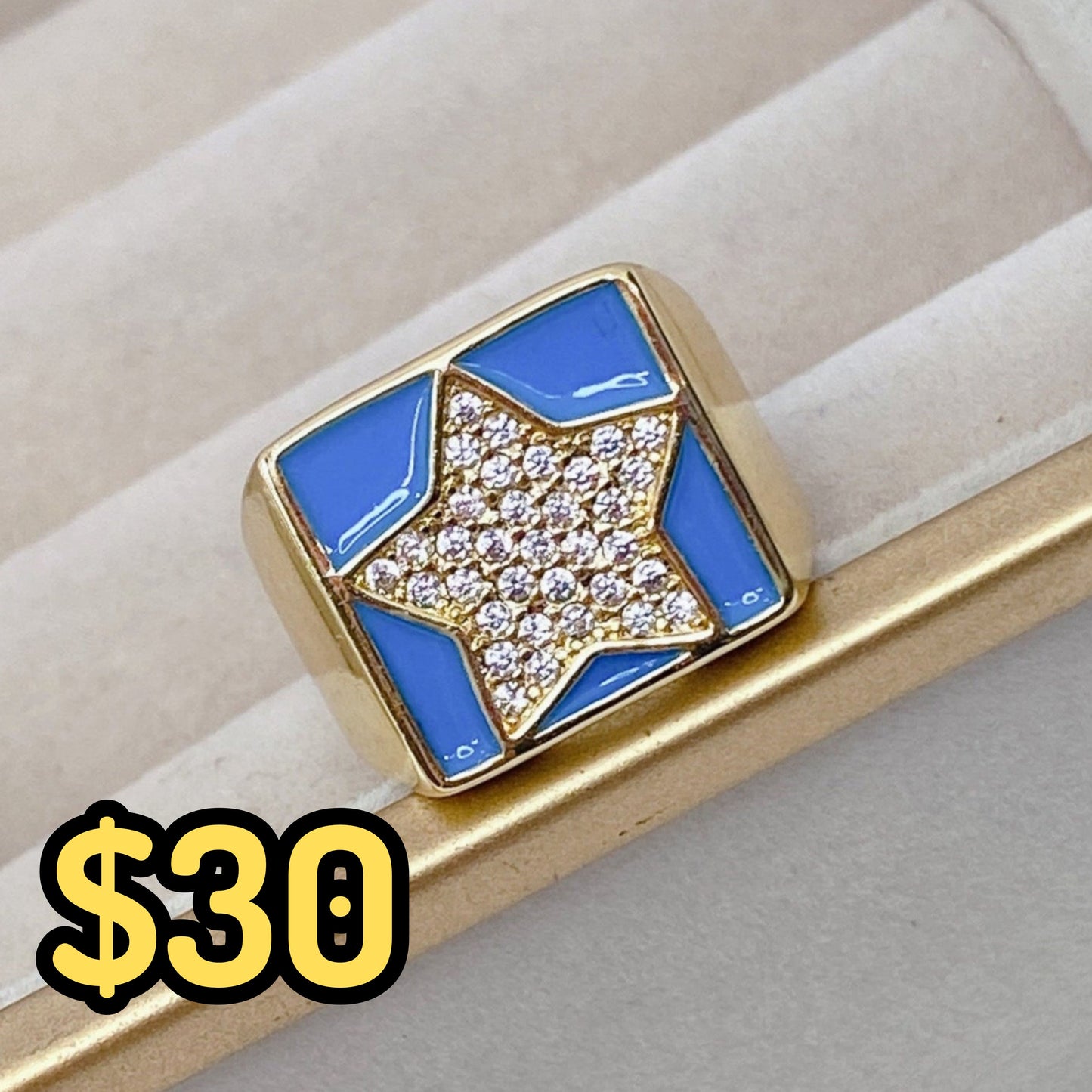 Anillo Chapa de Oro Ajustable ACO1485-1