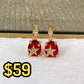 Arete de Chapa de Oro COA2094-2