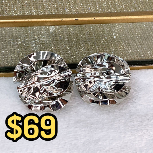 Arete de Chapa de Oro COA2044-2