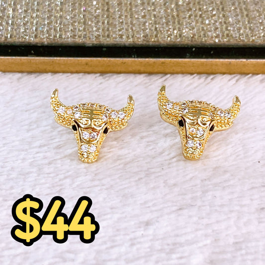 Arete de Chapa de Oro COA2368-1