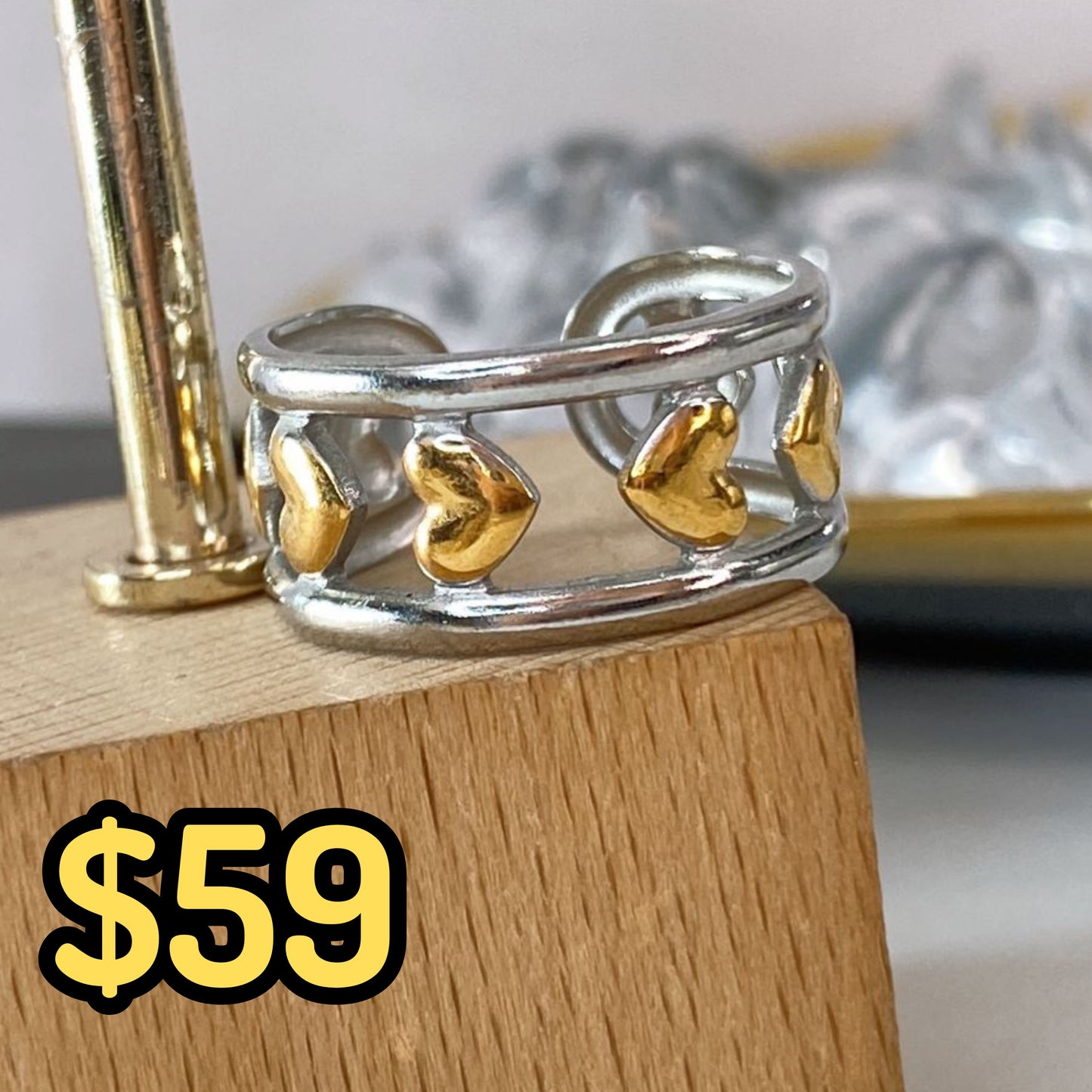 Anillo de Acero Inoxidable Ajustable RAI1036-1