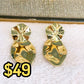Arete de Chapa de Oro COA2056-1