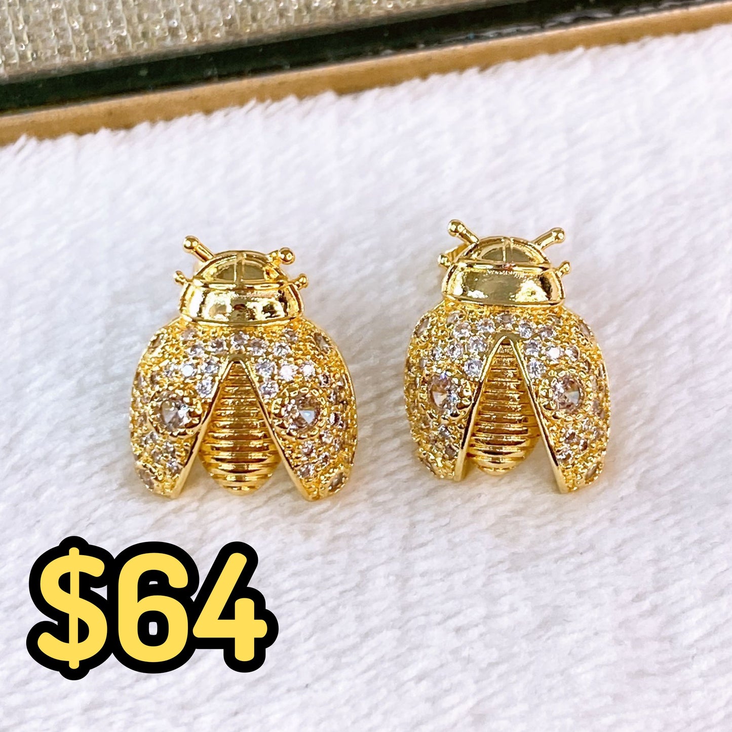 Arete de Chapa de Oro COA2353-1