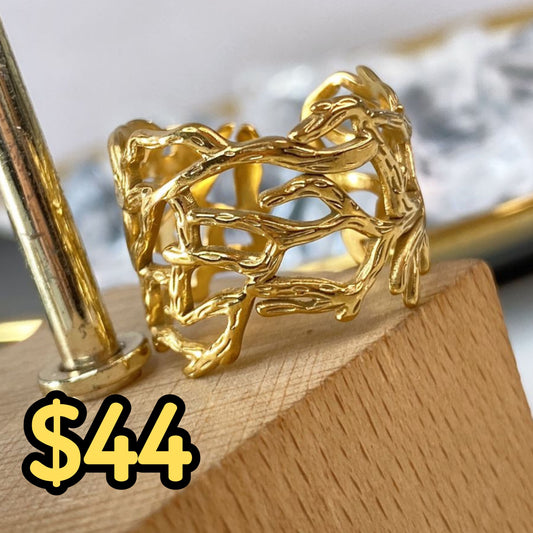 Anillo de Acero Inoxidable Ajustable RAI1058-1