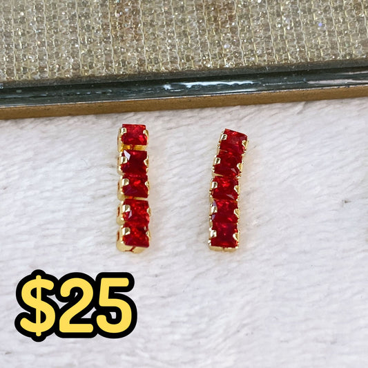 Arete de Chapa de Oro COA2142-2