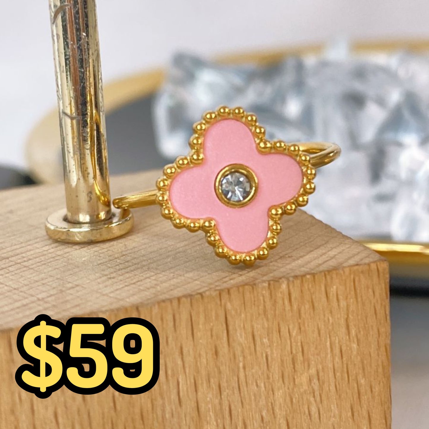 Anillo de Acero Ajustable Inoxidable RAI1053-4