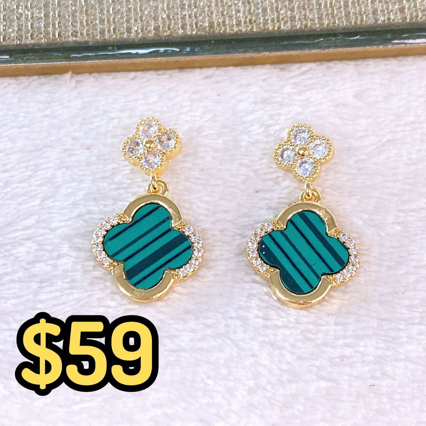 Arete de Chapa de Oro COA2357-4