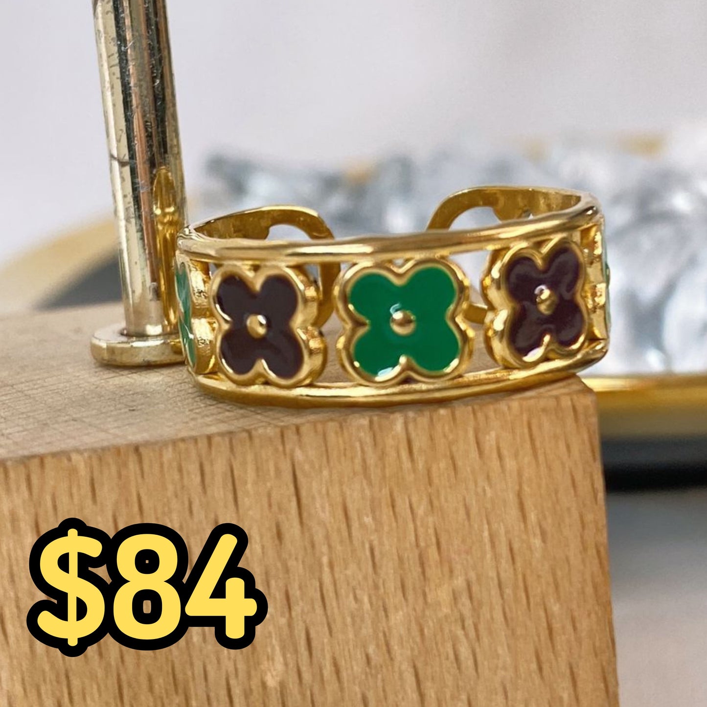 Anillo de Acero Ajustable Inoxidable RAI1055-3