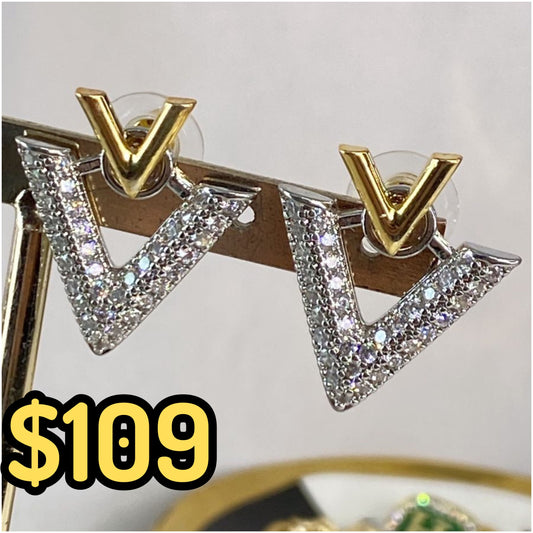Arete de Chapa de Oro COA1894-3