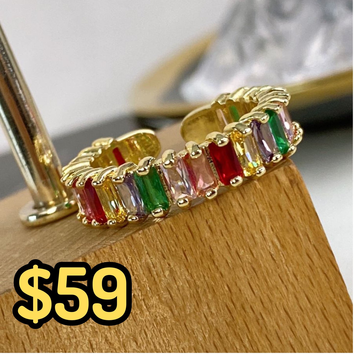 Anillo de Acero Inoxidable Ajustable RAI924-1