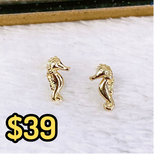 Arete de Chapa de Oro COA1928-1