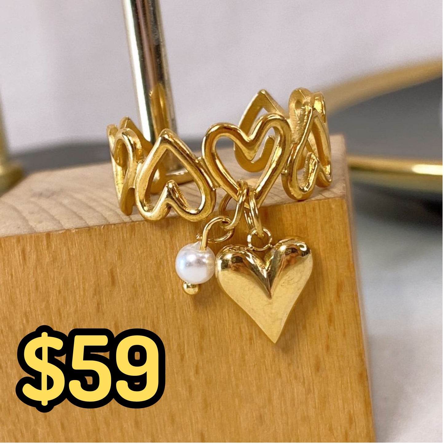 Anillo de Acero Inoxidable Ajustable RAI958-1