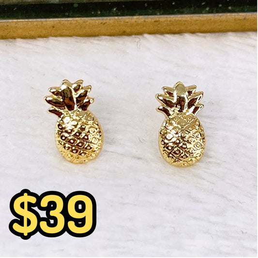 Arete de Chapa de Oro COA1927-1