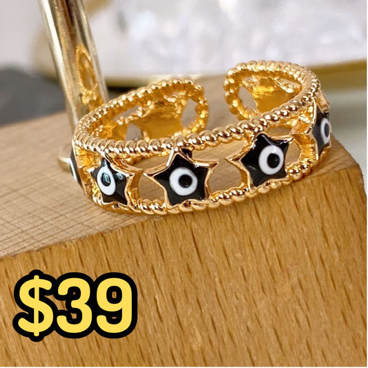 Anillo de Chapa de Oro Ajustable ACO1334-1