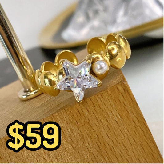 Anillo de Acero Inoxidable Ajustable RAI919-1