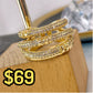 Anillo de Chapa de Oro Ajustable ACO1340-1