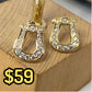 Arete de Chapa de Oro COA1932-1