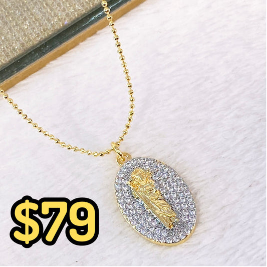 Collar de Chapa de Oro CC2109-1