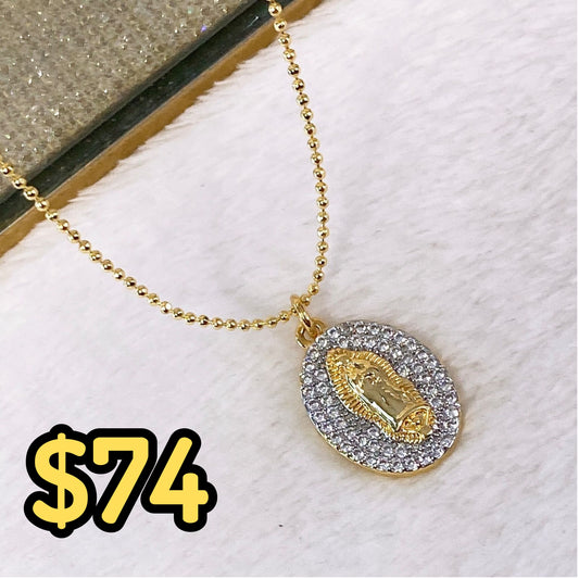 Collar de Chapa de Oro CC2108-1