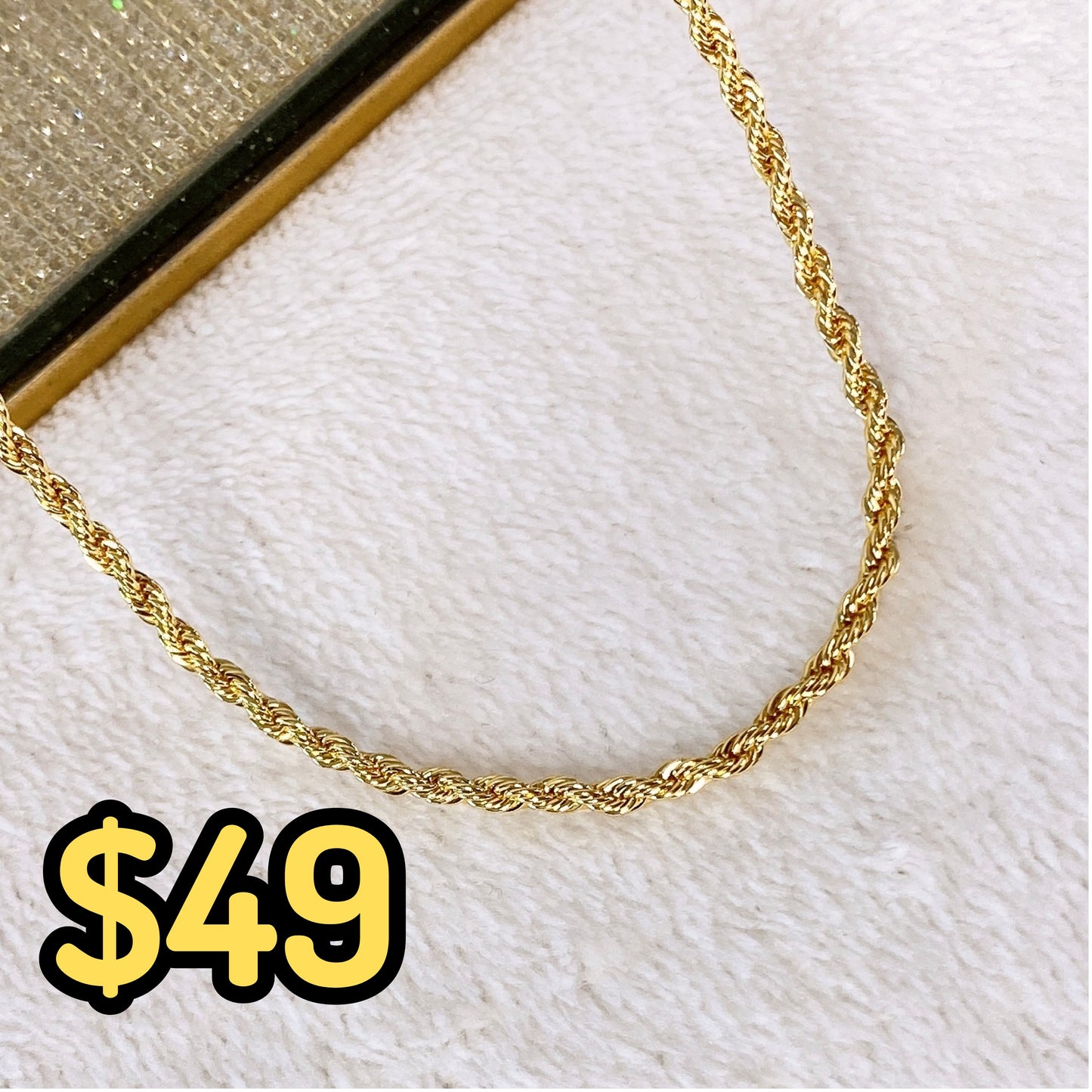 Cadena de Chapa de Oro CC2104-1