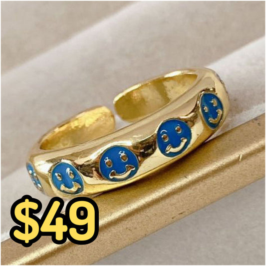 Anillo de Chapa de Oro Ajustable ACO1307-4